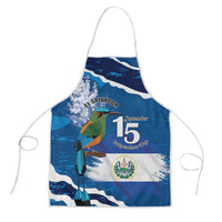 El Salvador Turquoise Browed Motmot Apron Happy Independence Day