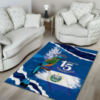 El Salvador Turquoise Browed Motmot Area Rug Happy Independence Day