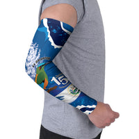 Personalized El Salvador Turquoise Browed Motmot Arm Sleeves Happy Independence Day