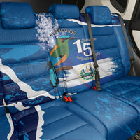 El Salvador Turquoise Browed Motmot Back Car Seat Cover Happy Independence Day