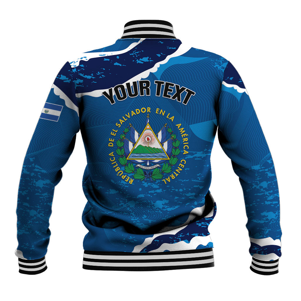 Personalized El Salvador Turquoise Browed Motmot Baseball Jacket Happy Independence Day