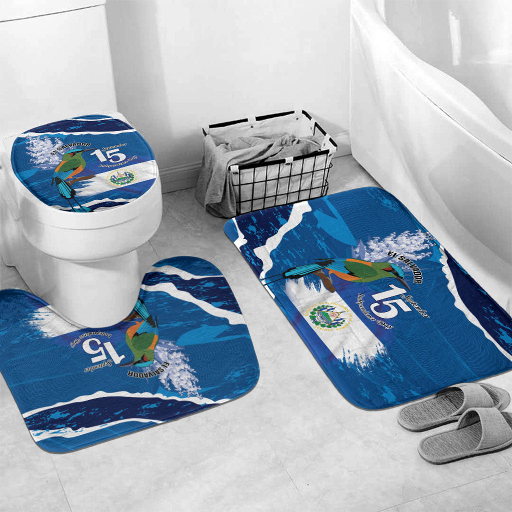 El Salvador Turquoise Browed Motmot Bathroom Set Happy Independence Day