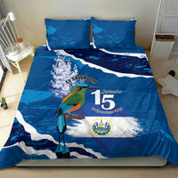 El Salvador Turquoise Browed Motmot Bedding Set Happy Independence Day