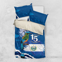 El Salvador Turquoise Browed Motmot Bedding Set Happy Independence Day