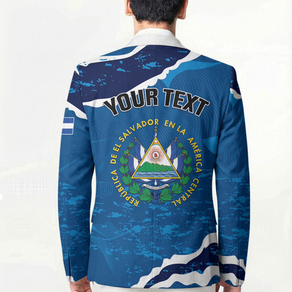 Personalized El Salvador Turquoise Browed Motmot Blazer Happy Independence Day