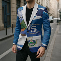 Personalized El Salvador Turquoise Browed Motmot Blazer Happy Independence Day