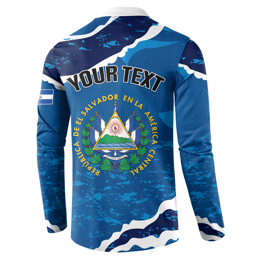 Personalized El Salvador Turquoise Browed Motmot Button Sweatshirt Happy Independence Day