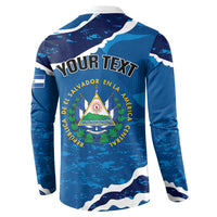 Personalized El Salvador Turquoise Browed Motmot Button Sweatshirt Happy Independence Day