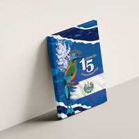 El Salvador Turquoise Browed Motmot Canvas Wall Art Happy Independence Day