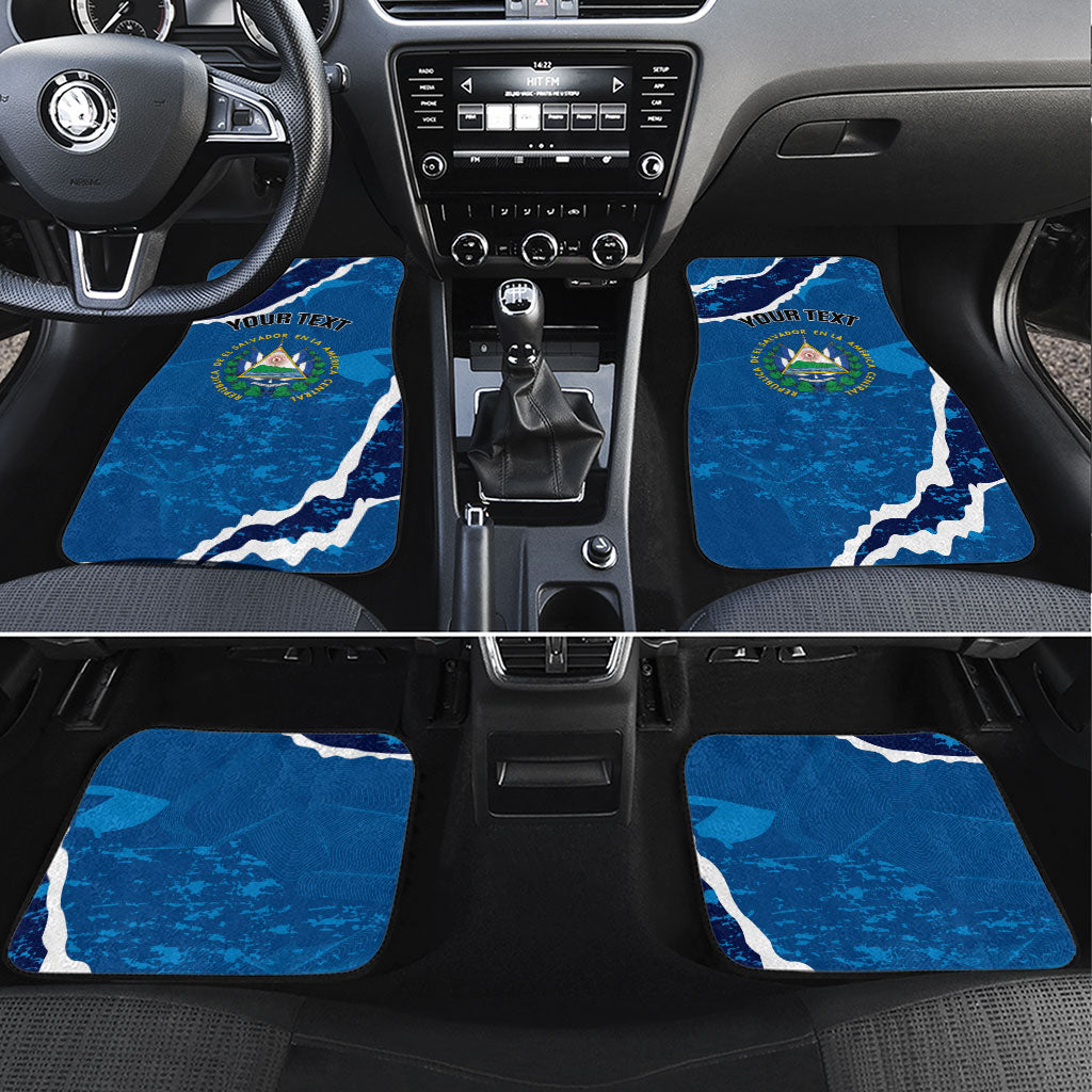 Personalized El Salvador Turquoise Browed Motmot Car Mats Happy Independence Day