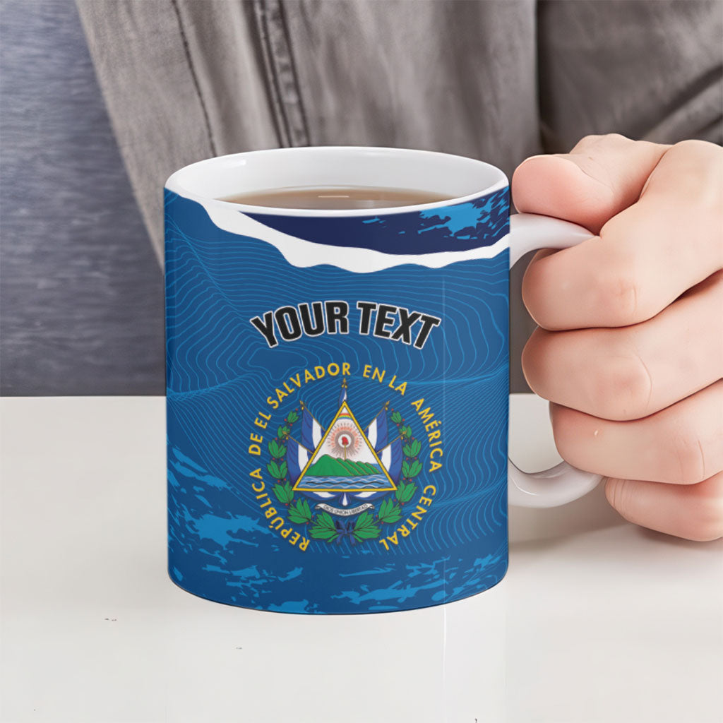 Personalized El Salvador Turquoise Browed Motmot Ceramic Mug Happy Independence Day