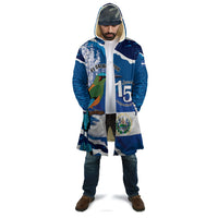 Personalized El Salvador Turquoise Browed Motmot Cloak Happy Independence Day