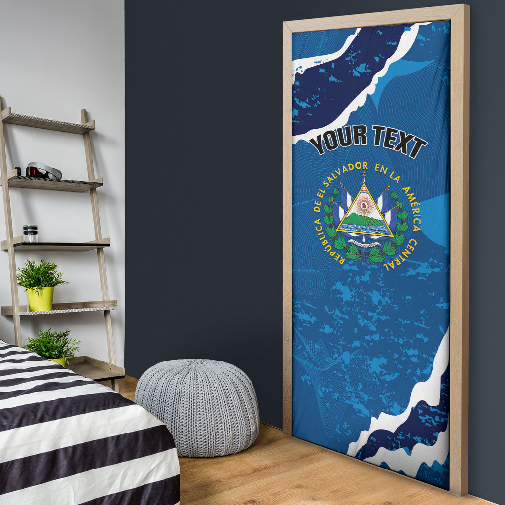 Personalized El Salvador Turquoise Browed Motmot Door Cover Happy Independence Day