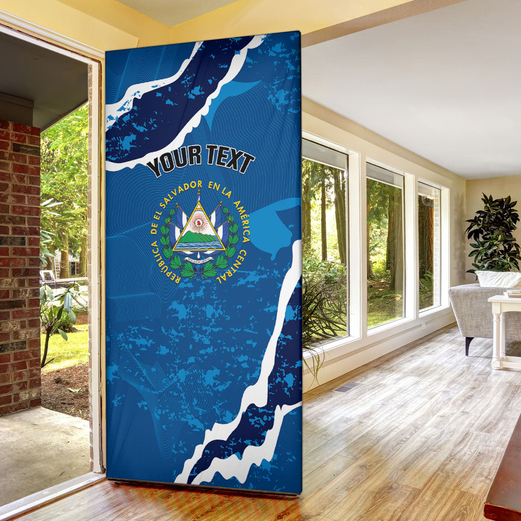 Personalized El Salvador Turquoise Browed Motmot Door Cover Happy Independence Day