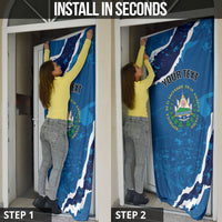 Personalized El Salvador Turquoise Browed Motmot Door Cover Happy Independence Day
