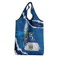 El Salvador Turquoise Browed Motmot Grocery Bag Happy Independence Day