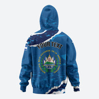 Personalized El Salvador Turquoise Browed Motmot Hoodie Happy Independence Day