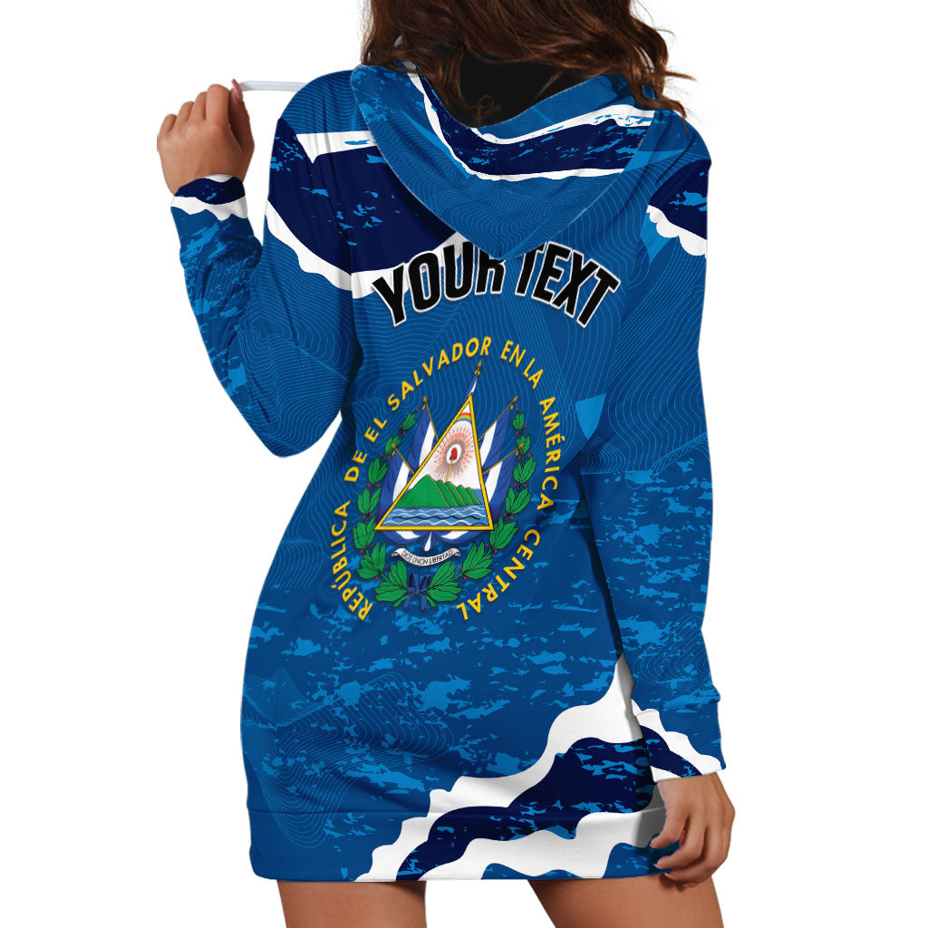 Personalized El Salvador Turquoise Browed Motmot Hoodie Dress Happy Independence Day