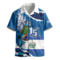Personalized El Salvador Turquoise Browed Motmot Kid Hawaiian Shirt Happy Independence Day