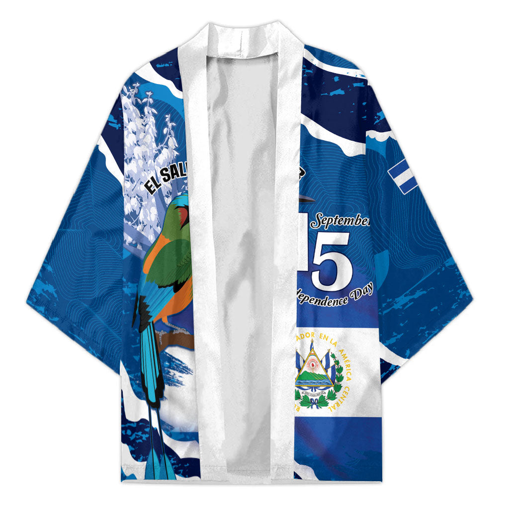 Personalized El Salvador Turquoise Browed Motmot Kimono Happy Independence Day