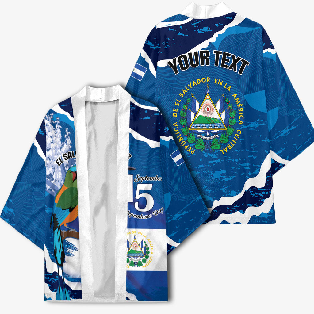 Personalized El Salvador Turquoise Browed Motmot Kimono Happy Independence Day