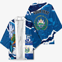 Personalized El Salvador Turquoise Browed Motmot Kimono Happy Independence Day