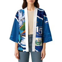 Personalized El Salvador Turquoise Browed Motmot Kimono Happy Independence Day