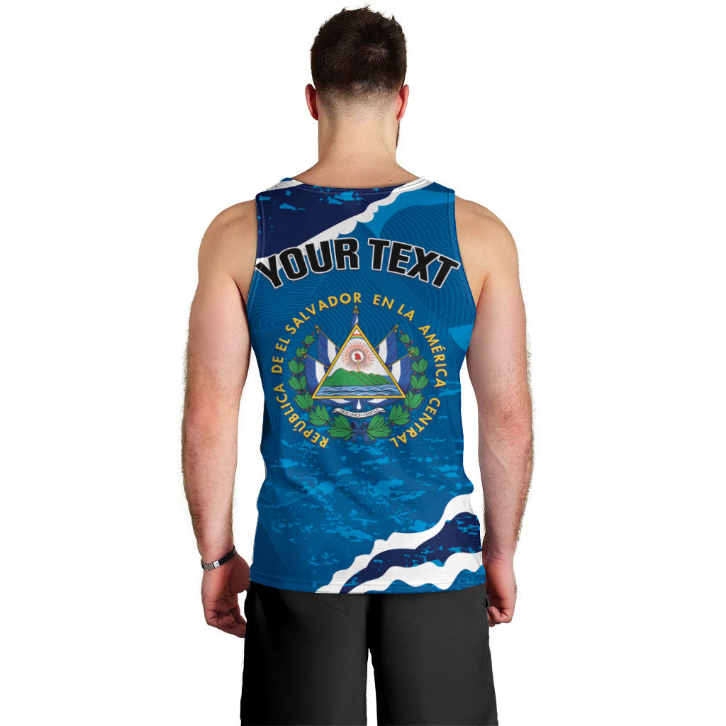 Personalized El Salvador Turquoise Browed Motmot Men Tank Top Happy Independence Day
