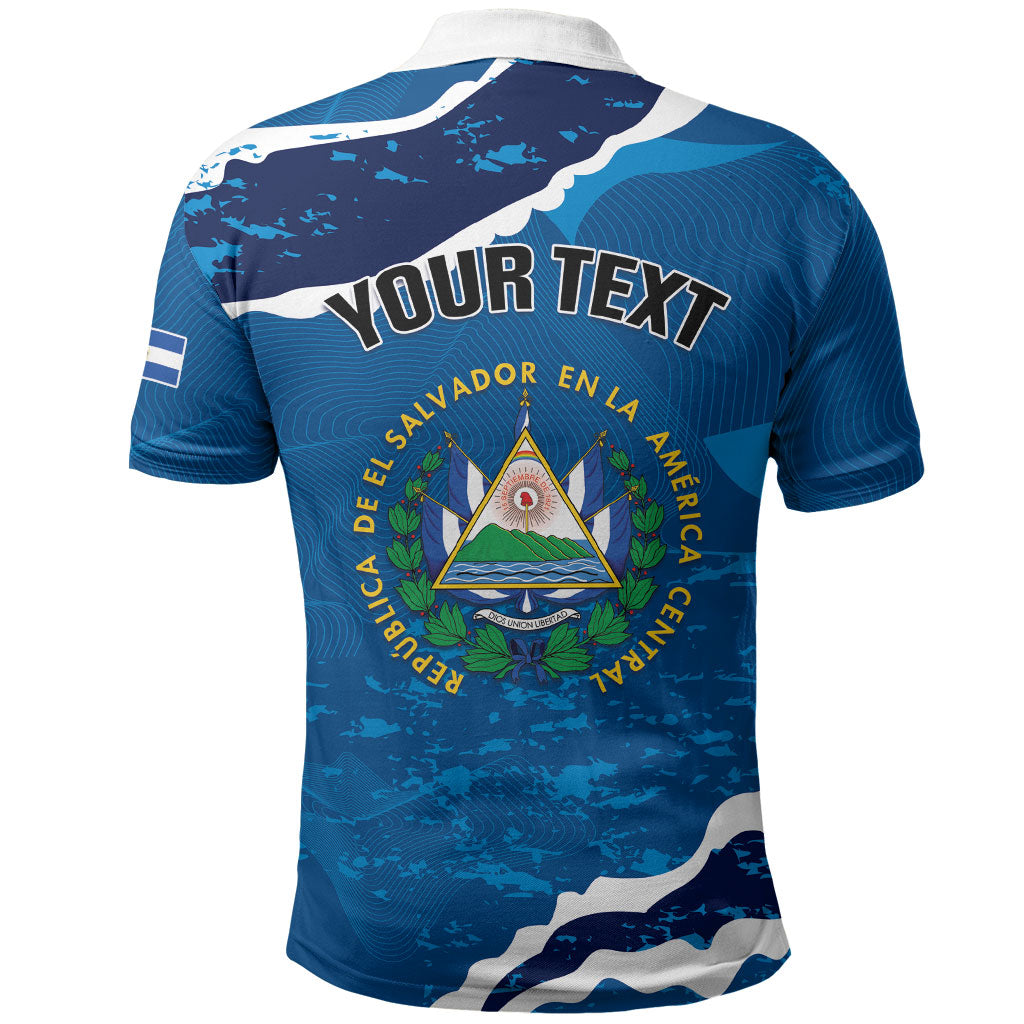 Personalized El Salvador Turquoise Browed Motmot Polo Shirt Happy Independence Day