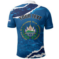 Personalized El Salvador Turquoise Browed Motmot Polo Shirt Happy Independence Day