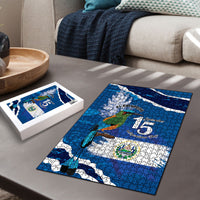 El Salvador Turquoise Browed Motmot Puzzle Happy Independence Day