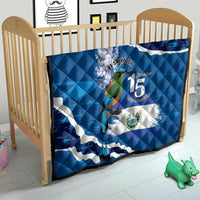 El Salvador Turquoise Browed Motmot Quilt Happy Independence Day