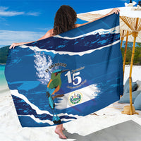 El Salvador Turquoise Browed Motmot Sarong Happy Independence Day