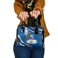 El Salvador Turquoise Browed Motmot Shoulder Handbag Happy Independence Day