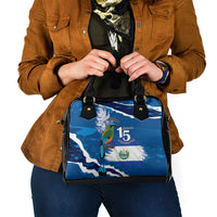 El Salvador Turquoise Browed Motmot Shoulder Handbag Happy Independence Day