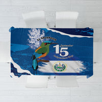 El Salvador Turquoise Browed Motmot Tablecloth Happy Independence Day