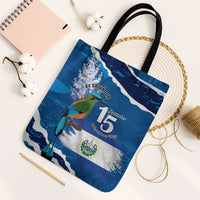 El Salvador Turquoise Browed Motmot Tote Bag Happy Independence Day