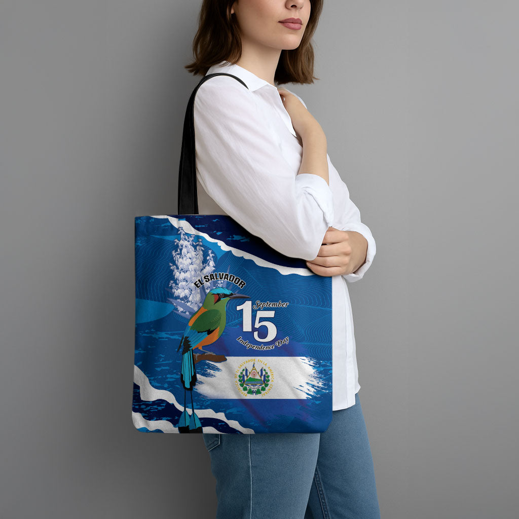 El Salvador Turquoise Browed Motmot Tote Bag Happy Independence Day