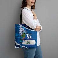 El Salvador Turquoise Browed Motmot Tote Bag Happy Independence Day