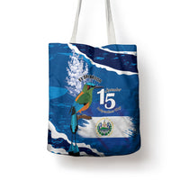 El Salvador Turquoise Browed Motmot Tote Bag Happy Independence Day
