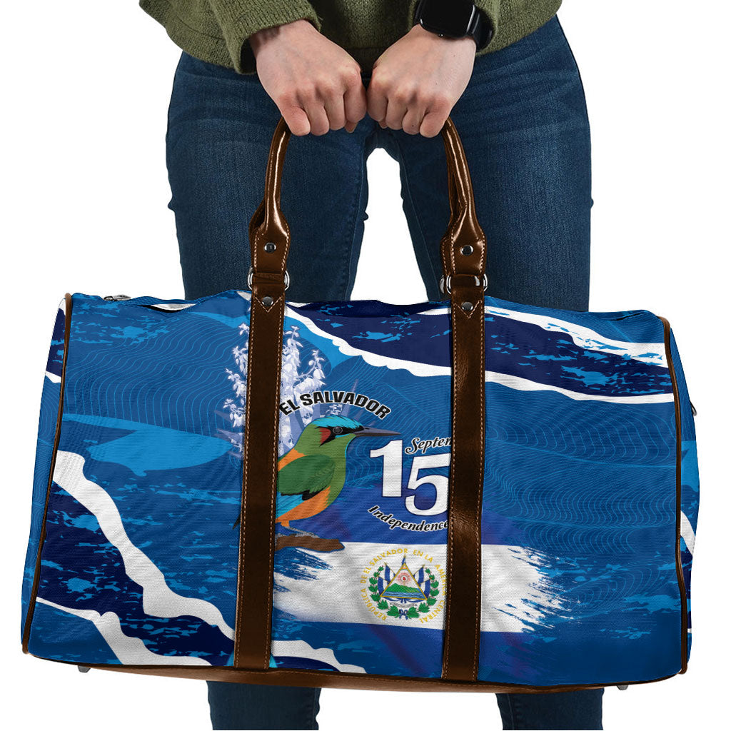 El Salvador Turquoise Browed Motmot Travel Bag Happy Independence Day