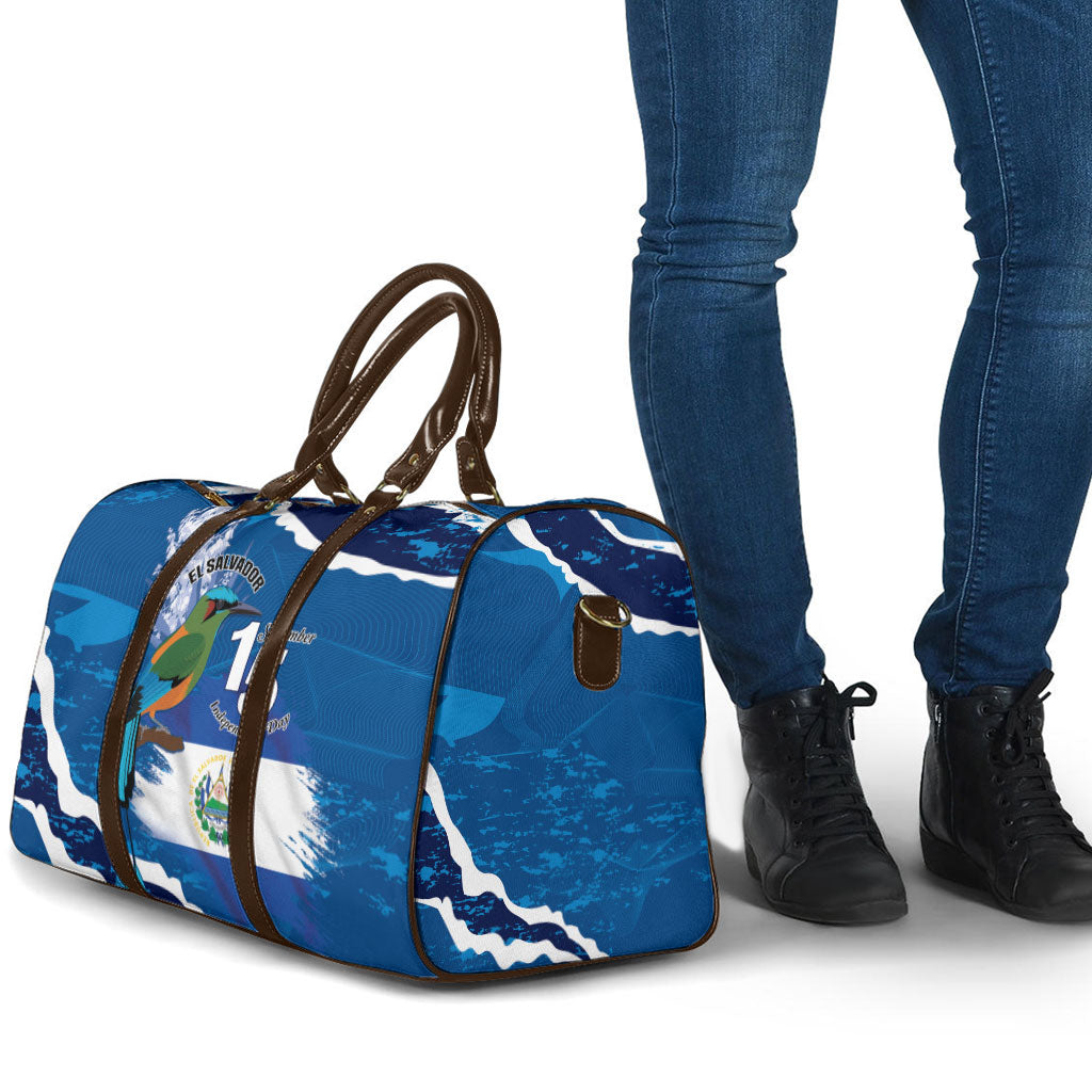 El Salvador Turquoise Browed Motmot Travel Bag Happy Independence Day