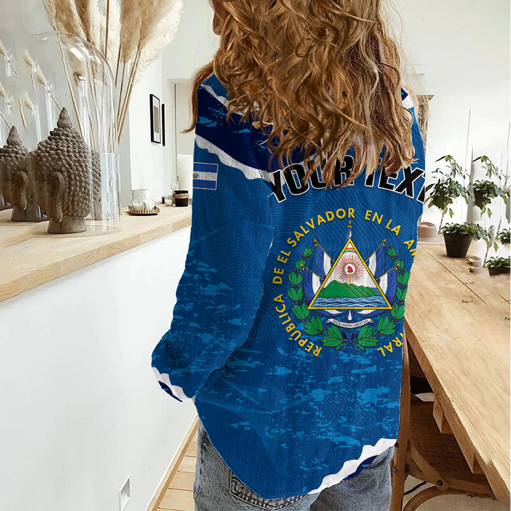 Personalized El Salvador Turquoise Browed Motmot Women Casual Shirt Happy Independence Day