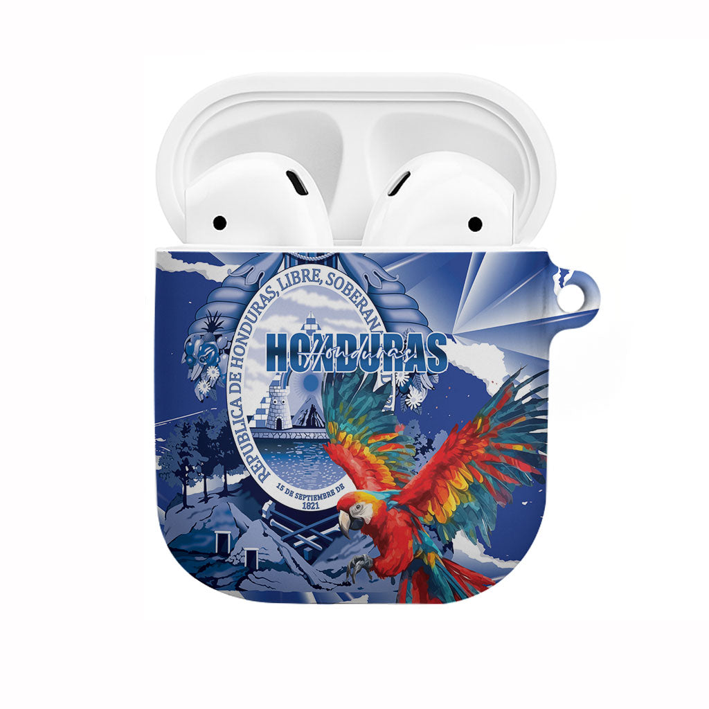 Honduras Scarlet Macaw AirPods Case Happy Independence Day