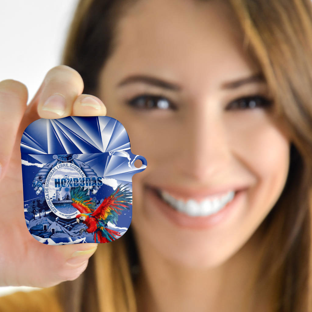 Honduras Scarlet Macaw AirPods Case Happy Independence Day