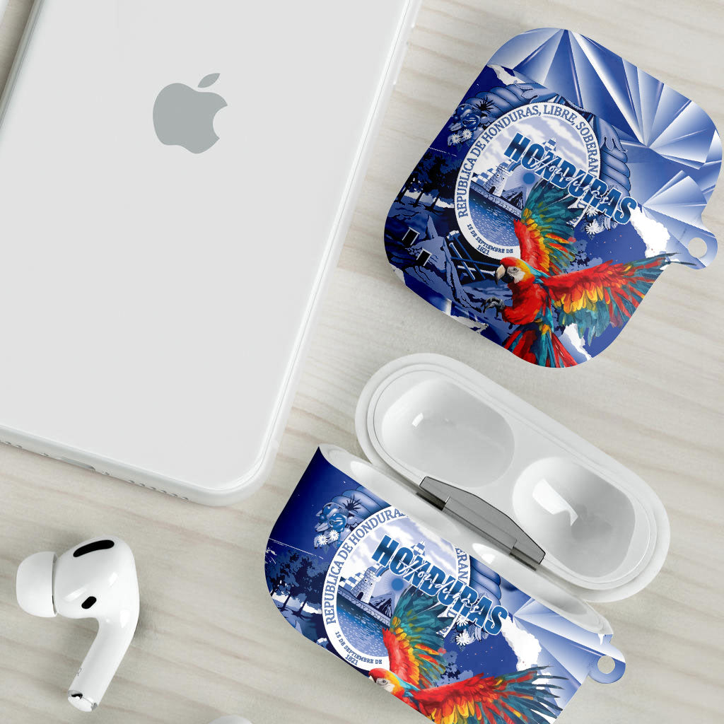 Honduras Scarlet Macaw AirPods Case Happy Independence Day
