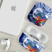 Honduras Scarlet Macaw AirPods Case Happy Independence Day