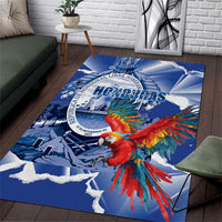 Honduras Scarlet Macaw Area Rug Happy Independence Day
