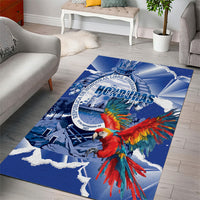 Honduras Scarlet Macaw Area Rug Happy Independence Day
