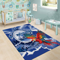 Honduras Scarlet Macaw Area Rug Happy Independence Day
